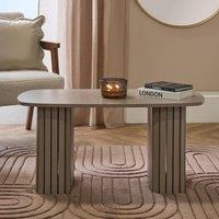 OHS Madison Ribbed Long Coffee Table Living Room Office End Side Table in Natural