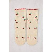 WOVCOR Women's Printed Non Slip Cotton Knit Yoga Socks