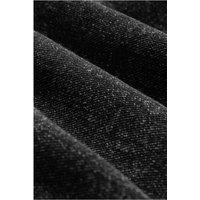 Everyday The Label Women's Black Distressed Bib Pocket Wide Leg Denim Overall | Size: Small