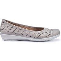 Hotter Women's 'Livvy II' Ballet Pumps in Mid Grey | Size: 3.5