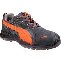 Puma Safety Men's 'Omni Flash Low' Suede Safety Trainers in Black | Size: 10