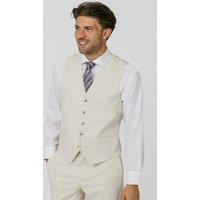 Dobell Men's Winter White Twill Waistcoat | Size: XL