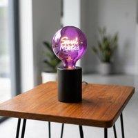 Garden Greatness Soul Mates LED Text Lamp in Beige
