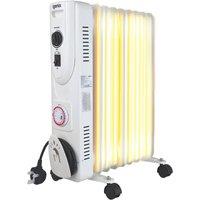 Igenix 2KW Oil Filled Radiator White IGHO02620W