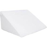 OHS Bed Wedge Pillow Back Support Cushion Memory Foam Acid Reflux Removable Cover in White