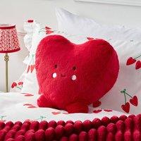 OHS Heart Shaped Decorative Scatter Cushion Throw Pillow in Red