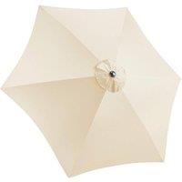 Christow Replacement Parasol Canopy 2.7m Hexagonal 6 Arms UV Protection in Beige