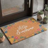 Garden Greatness Hello Sunshine Natural Coir Doormat | Size: 45 cm x 75 cm