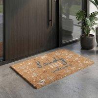 Garden Greatness Sandy Feet Welcome Coir Doormat | Size: 45 cm x 75 cm