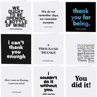 Quotable Thank You Greetings Cards 9 Multipack Assorted | Size: 9 Pack