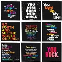 Quotable Inspirational Quote Greetings Cards 9 Multipack Assorted | Size: 9 Pack