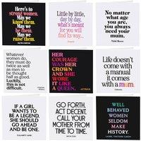 Quotable Inspirational Female Quotes Greetings Cards 9 Multipack Assorted | Size: 9 Pack