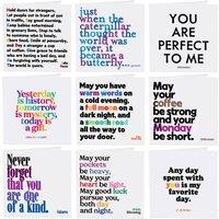Quotable Appreciation Quotes Greetings Cards 9 Multipack Assorted | Size: 9 Pack
