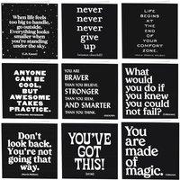 Quotable Strength Quotes Greetings Cards 9 Multipack Assorted | Size: 9 Pack
