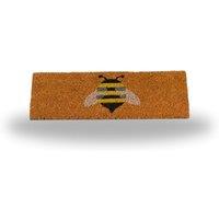 Marco Paul Tan Coir Bumblebee Pattern Nonslip Doormat Insert 53cmx23cm in Beige | Size: 230 cm x 160 cm