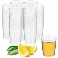 ECONX 30PK X Plastic Shot Drink Glasses 30ml Clear Party Reusable Shot Glass