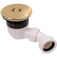 Balterley Shower Tray Waste Top Fix Installation, 125x114x187mm, Brushed Brass in Metallics