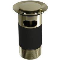 Balterley Round Slotted Basin Waste with Overflow, Top Fix Installation in Metallics