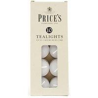 Prices Candles Prices Tealight Candles (Pack Of 10) in White