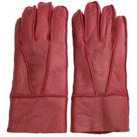 TruClothing Sheepskin Napa Leather Gloves Wool Shearling Lined Warm in Red | Size: Large