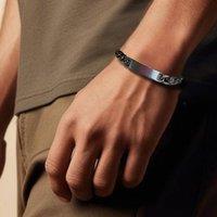 Aye Do Gifts Men's Mens Chunky ID Silver Bracelet | Size: 8.5 inches