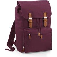 Bagbase Men's Heritage Laptop Backpack Bag (Up To 17inch Laptop) in Burgundy
