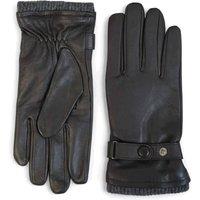 TruClothing Men's Leather Gloves Touchscreen Ribbed Knit Cuffs in Brown | Size: XL