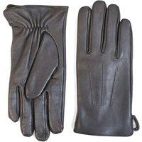 TruClothing Men's Sheepskin Leather Gloves Wool Lined Elastic Wrist in Brown | Size: XL