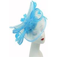 Vellin Women's Elegant Mesh Loop Fascinator Headpiece in Blue
