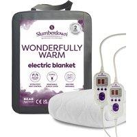 Slumberdown Wonderfully Warm Electric Blanket in White | Size: Double