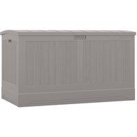 Rowlinsons 757L Montana Storage Box - Resin - L80 x W146 x H83 cm - Stone Grey