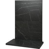 Acantha Fires & Fireplaces Acantha x2 Tile & Hearth Set in Black Marble Effect