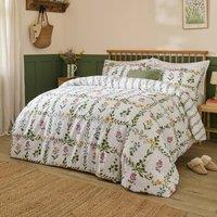Wylder Olivia Reversible 100% Cotton Duvet Cover Set in White | Size: King