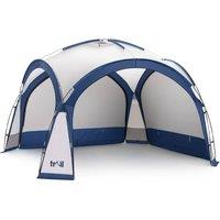 Trail Outdoor Leisure Dome Shelter with Sides Outdoor Event Camping Gazebo UV Waterproof 3.5m x 3.5m in Blue