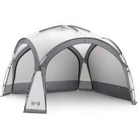 Trail Outdoor Leisure Dome Shelter with Sides Outdoor Event Camping Gazebo UV Waterproof 3.5m x 3.5m in Grey