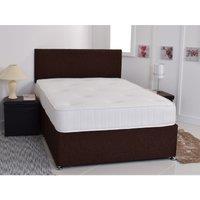 Starlight Beds Double Memory Foam Mattress Bonnell Spring Support Cool-Touch Fabric in White | Size: EU King
