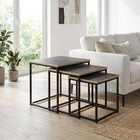 Garden Greatness Urban Square Nest of Tables in Brown | Size: 1 Pack