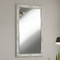 HOME LUXE INTERIOR Juliette Large White Ornate Full Length Mirror 180x90cm | Size: 180x90 cm