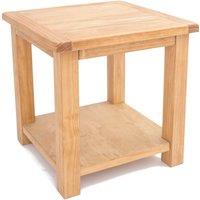 Cabinet Bits Side Table / End Table with Shelf in Light Brown