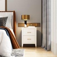 Cabinet Bits Palazzi 2 Drawer Bedside Table in Off-White