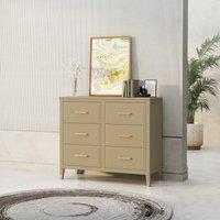 Cabinet Bits Palazzi 6 Drawer Chest of Drawers in Beige