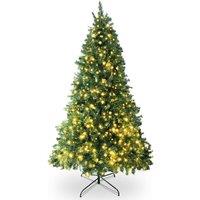 Pelle & Sol 7ft Pre-Lit Artificial Christmas Tree with 600 Vibrant LEDs in Green