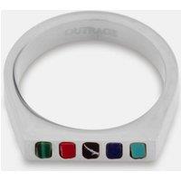 Outrage London Men's Silver Mayfair Signet Ring | Size: 11