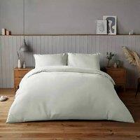 Voltico Silentnight Supersoft King Size Duvet Cover Set in Pale Green