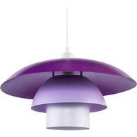 Happy Homewares Modern Designer Purple & Lilac Lavender Metal Pendant Lighting Shade