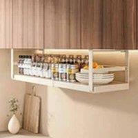Havendro 26-45CM White Adjustable Extendable Kitchen Cabinet Organizer Rack