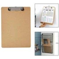 Havendro 10PCS A4 Wooden Clipboard Heavy Duty Waterproof - Very Strong Clip in Brown
