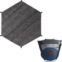 VOGREX 10FT Trampoline Shade Cover Only Trampoline Canopy in Black