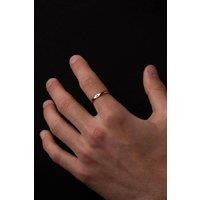 Outrage London Men's Rose Gold Personalised Initial Band Ring | Size: 8