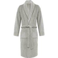 MyShoeStore Women's Luxury Egyptian Cotton Terry Towelling Bathrobe in Grey